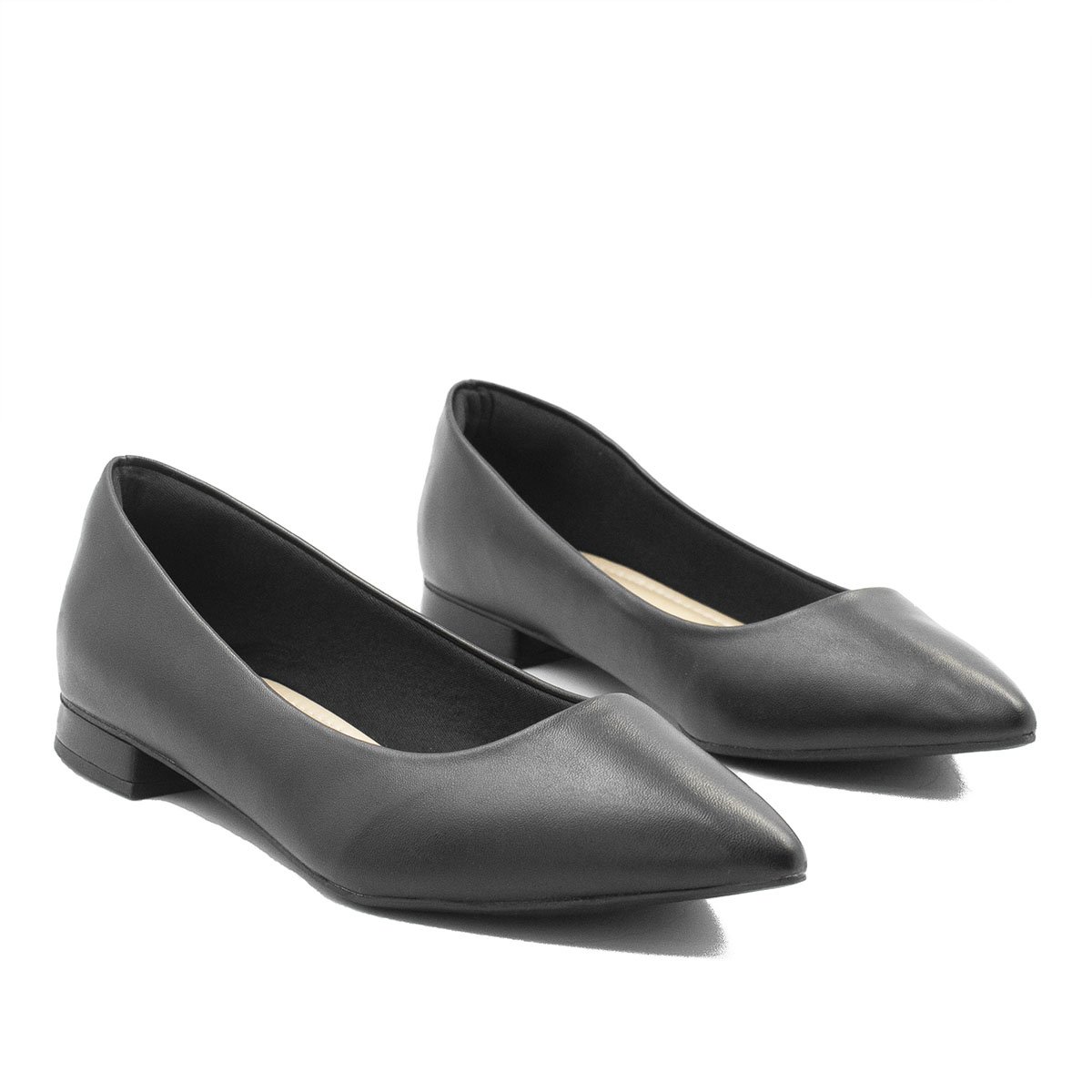 Sapatilha Zatta Básica Lisa Núbia  Preto Preto 3