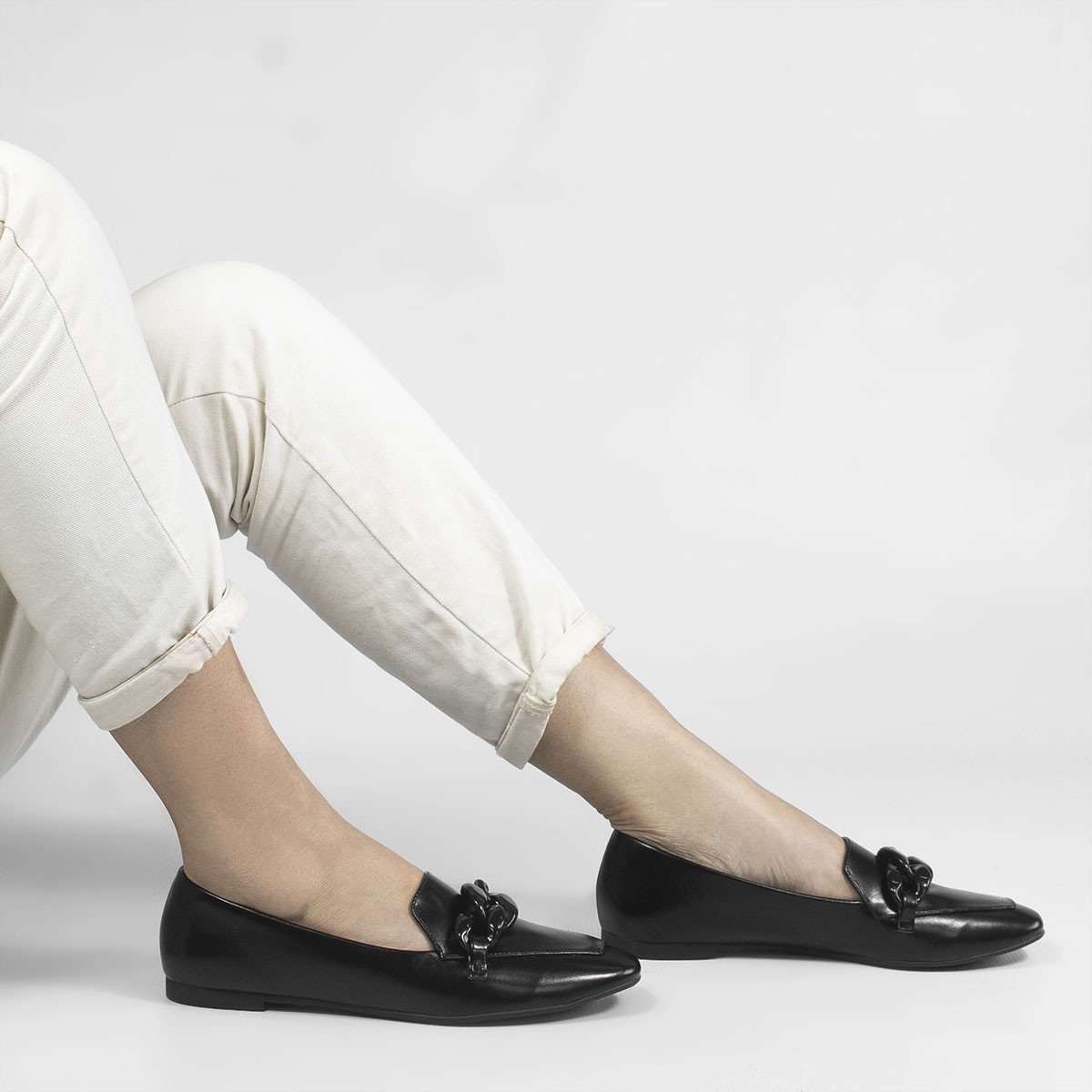 Mocassim Corrente Luciana Preto Preto 3