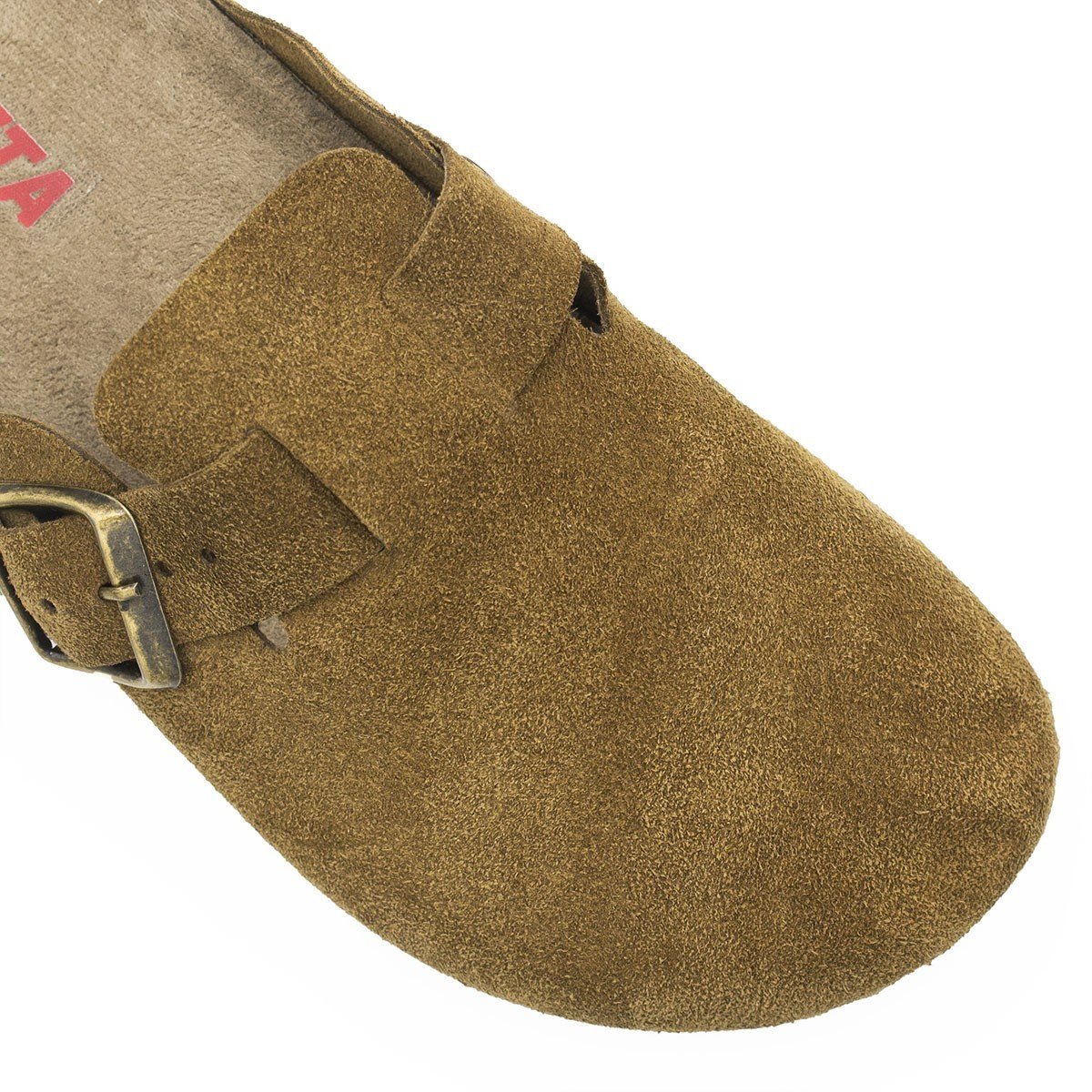 Mule Clog Camurça Juliane Caramelo Caramelo 5