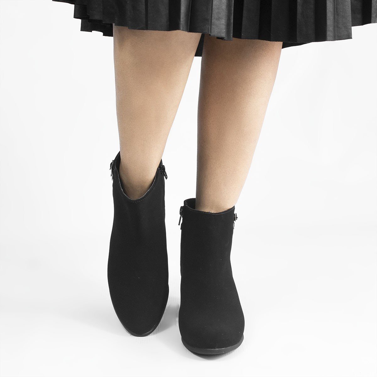 Bota Zatta Salto Bloco Fivela Rute Preta Preto 4