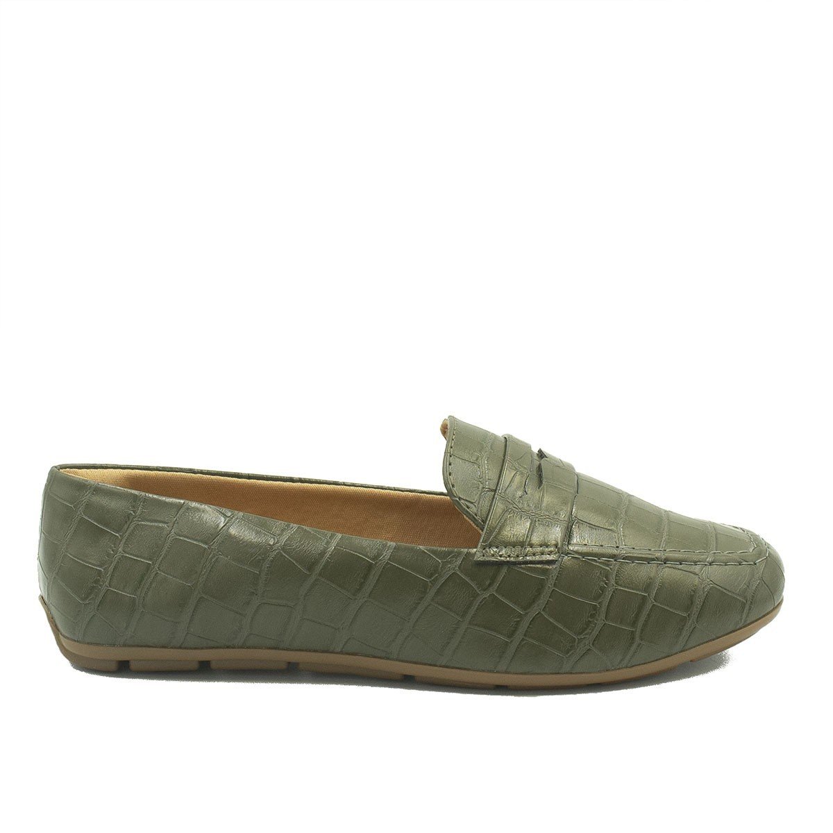 Mocassim Zatta Flat Eliana Verde Verde 2