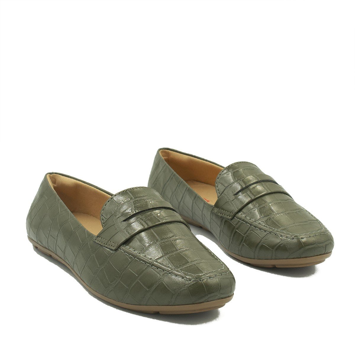 Mocassim Zatta Flat Eliana Verde Verde 3