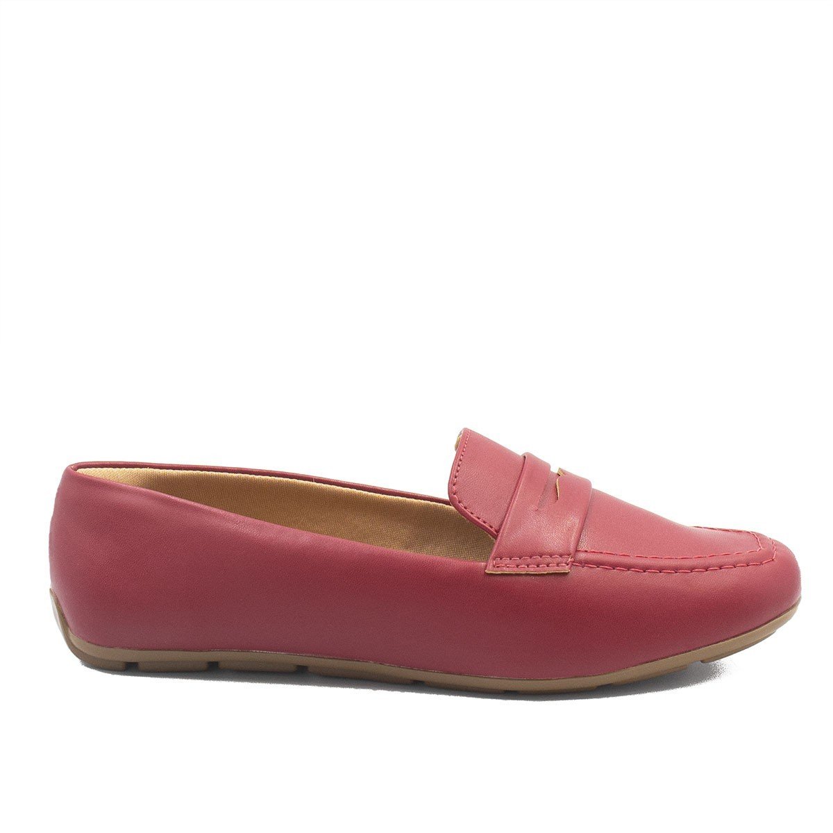Mocassim Zatta Flat Eliana Vermelho Vermelho 2