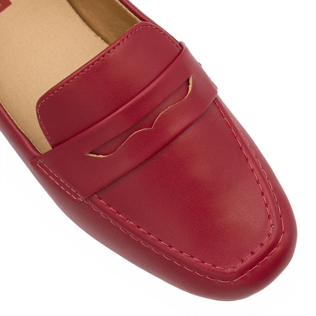 Mocassim Zatta Flat Eliana Vermelho Vermelho 5