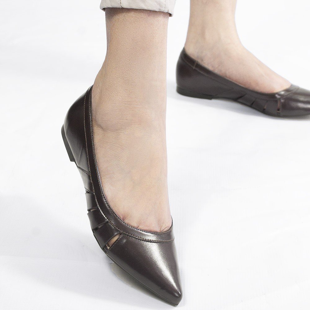 Sapatilha Zatta Bico Fino Adelaide Marrom Marrom 2