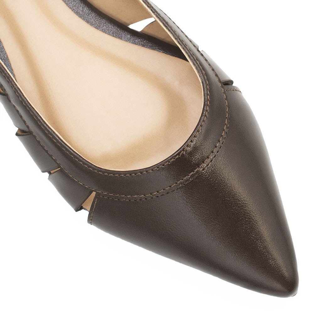 Sapatilha Zatta Bico Fino Adelaide Marrom Marrom 5