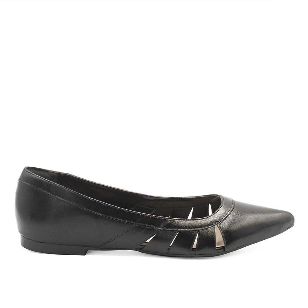 Sapatilha Zatta Bico Fino Adelaide Preta Preto 2