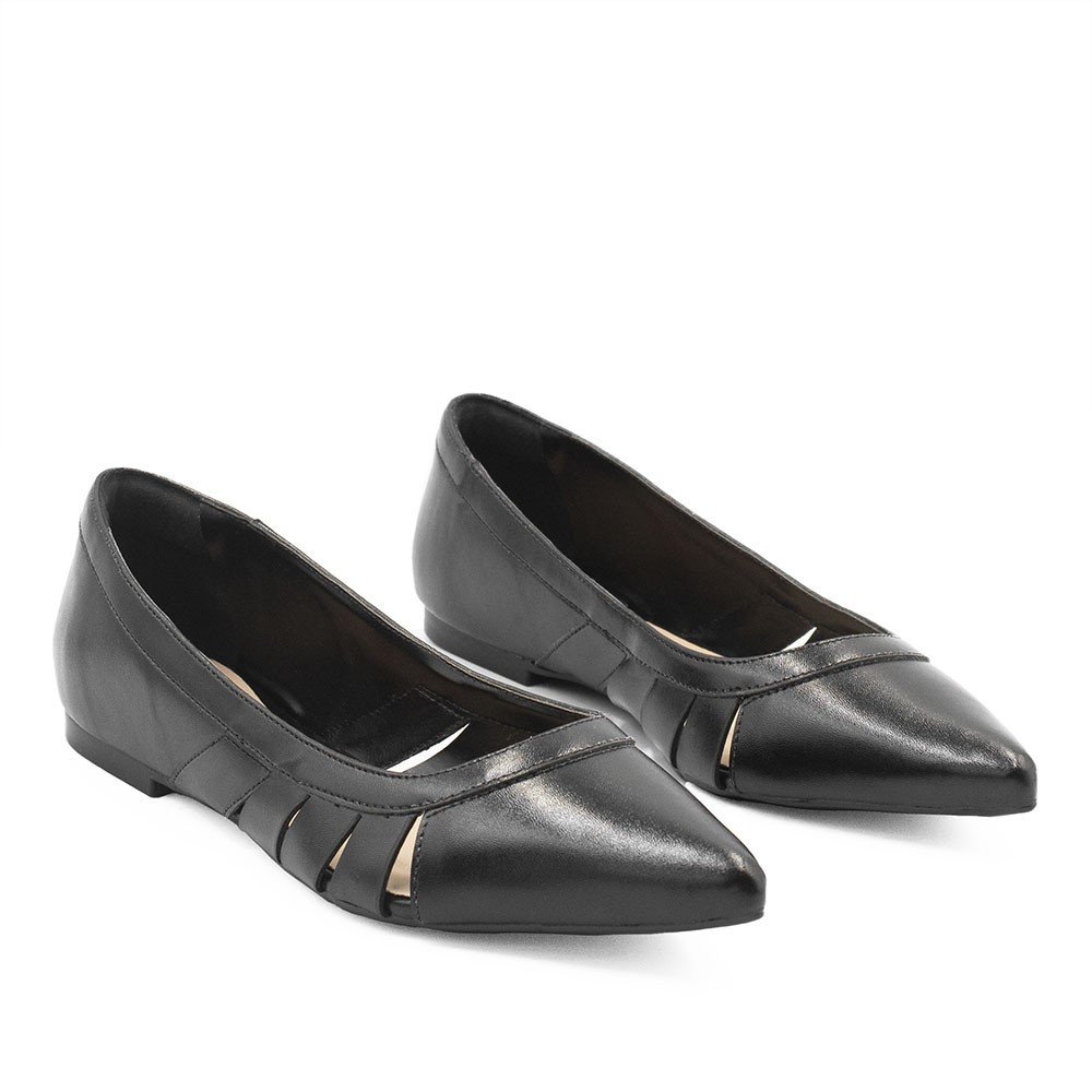 Sapatilha Zatta Bico Fino Adelaide Preta Preto 3
