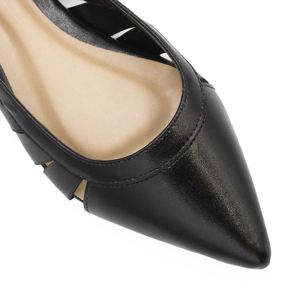 Sapatilha Zatta Bico Fino Adelaide Preta Preto 5