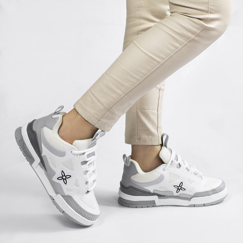 Tênis Zatta  Sk Casual Vitória Cinza Branco/Cinza 2