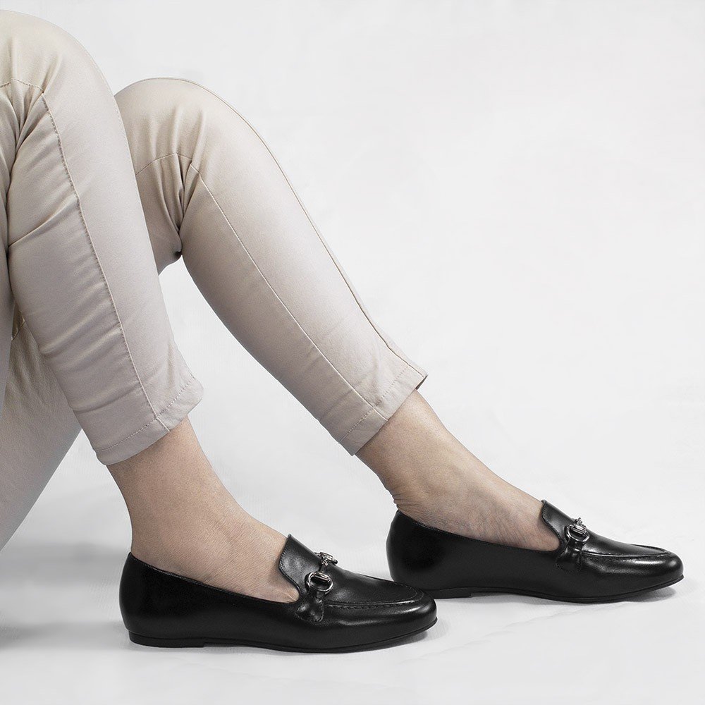 Mocassim Zatta Fivela Evelyn Preto