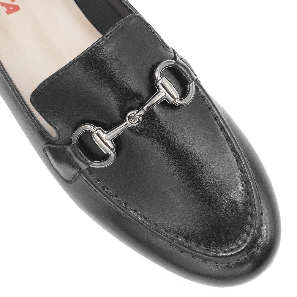 Mocassim Zatta Fivela Evelyn Preto Preto 5