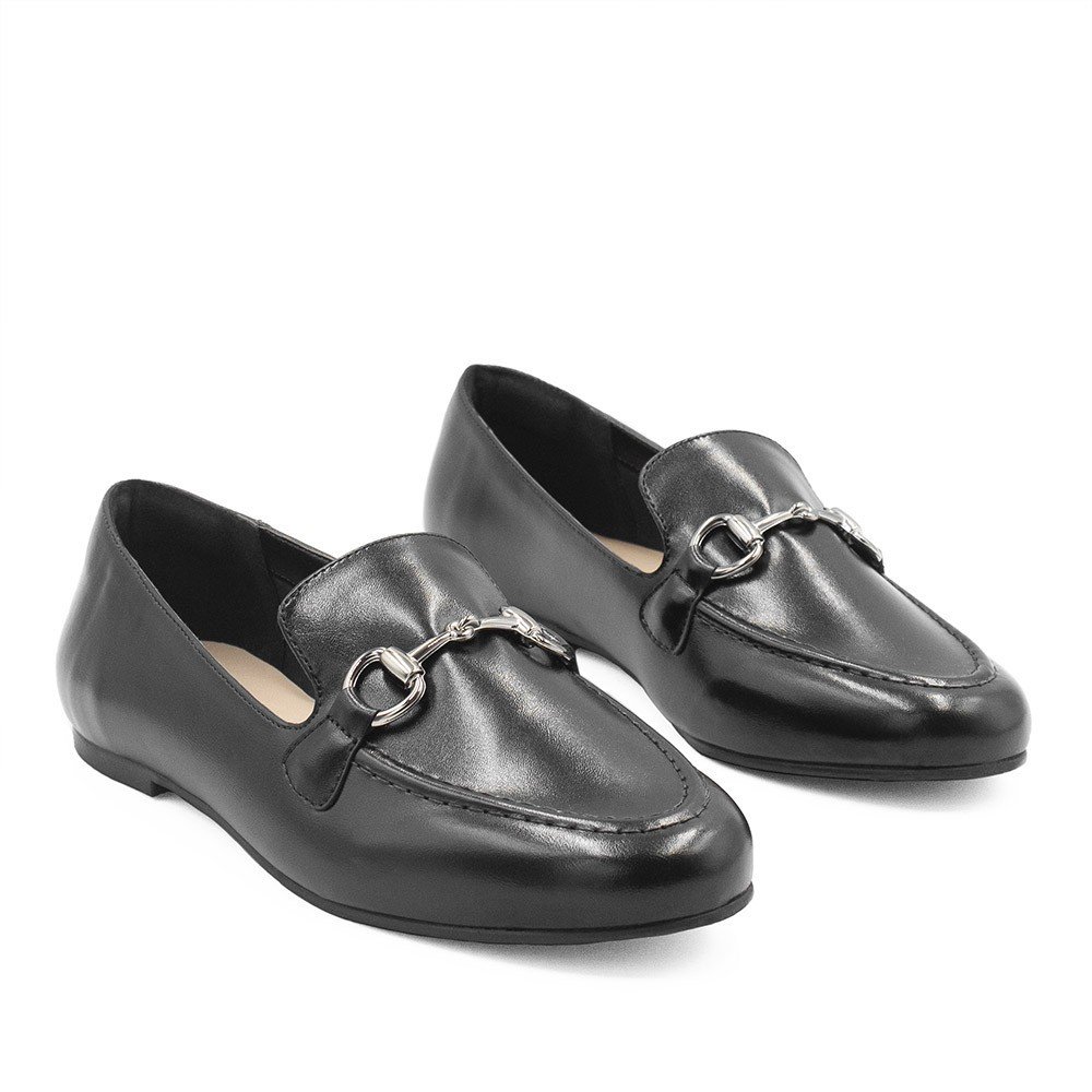 Mocassim Zatta Fivela Evelyn Preto Preto 6