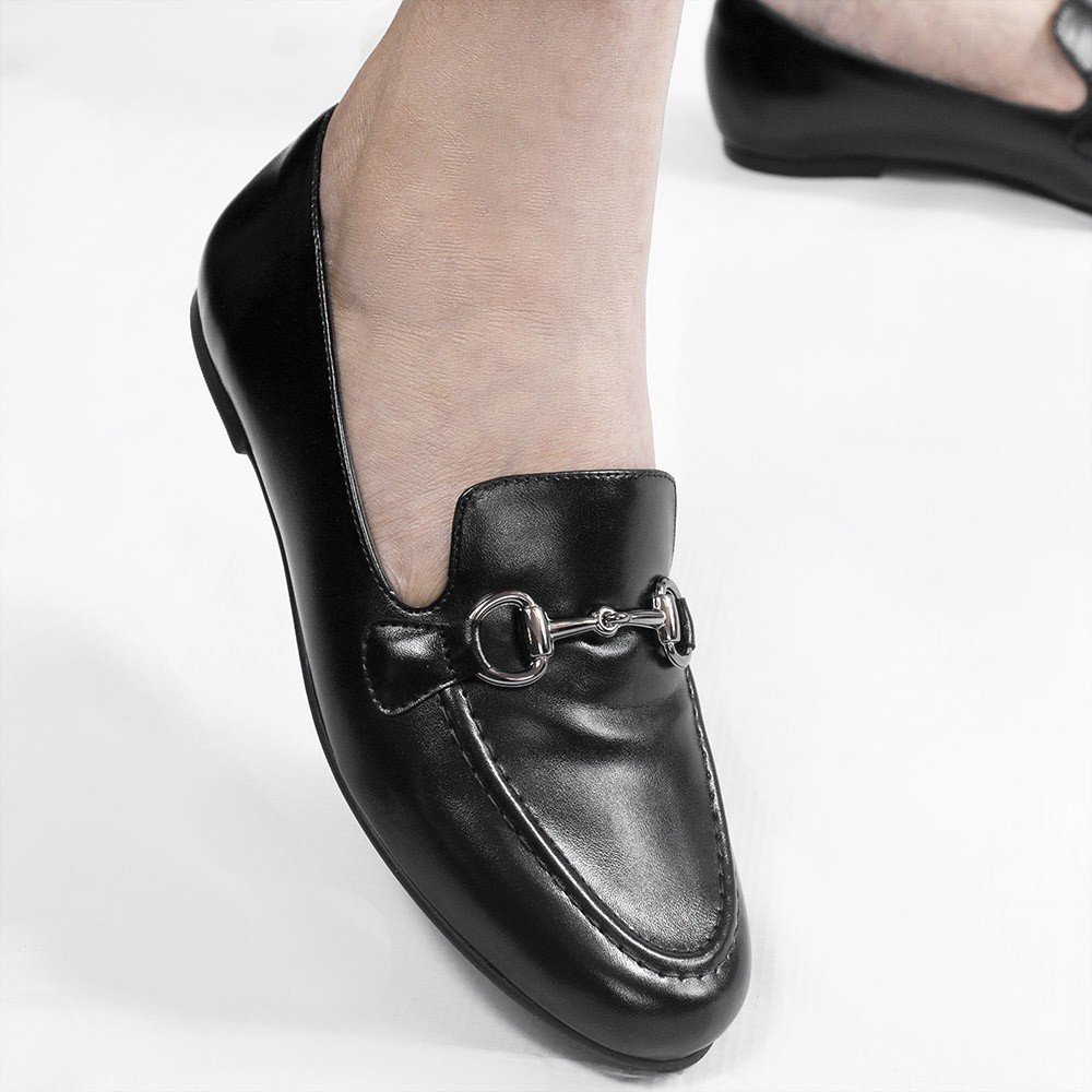 Mocassim Zatta Fivela Evelyn Preto Preto 7