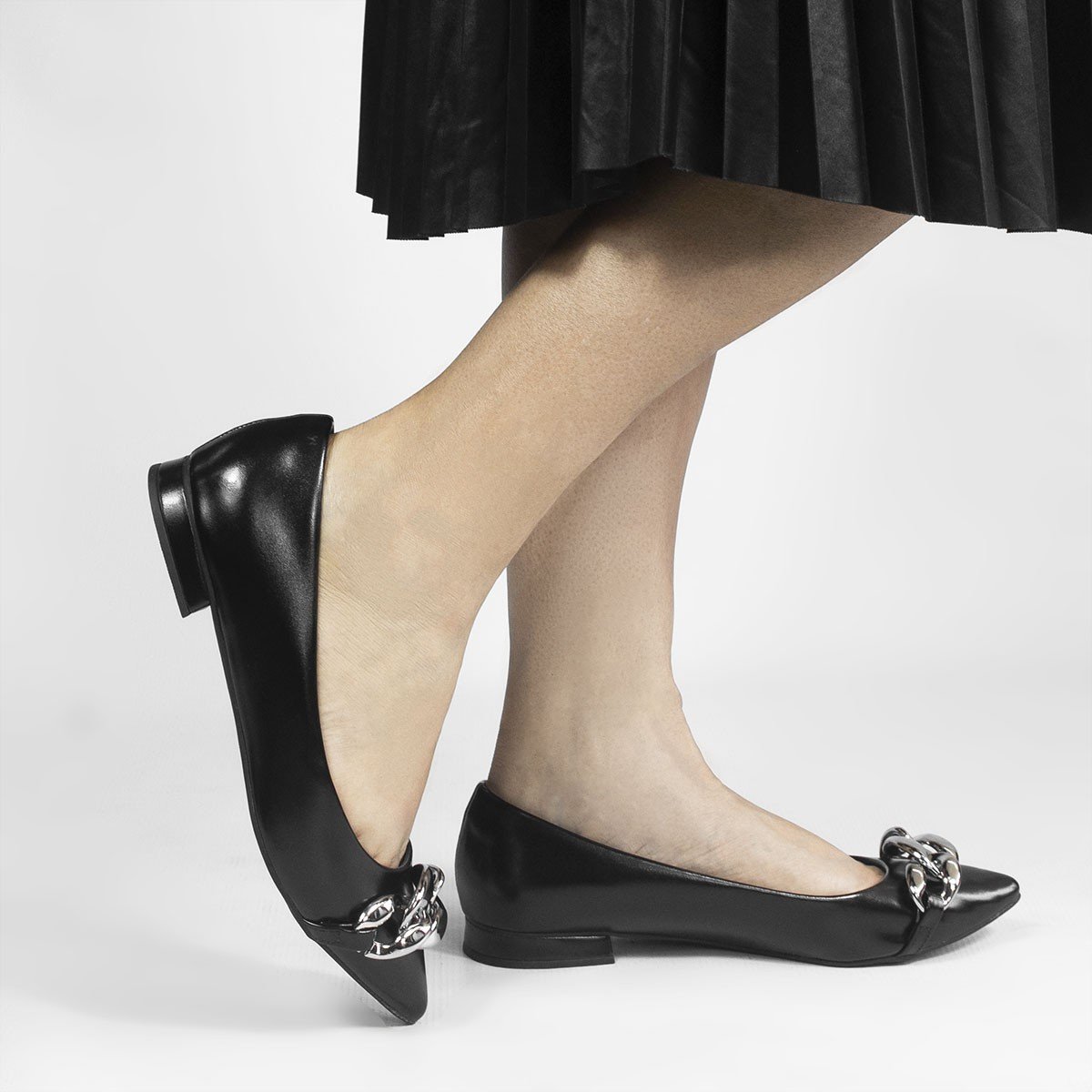 Sapatilha Corrente Ticiane Preta Preto 1