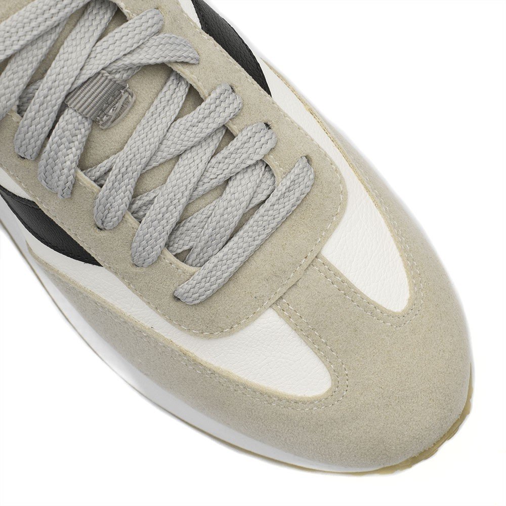 Tênis Casual Zatta FlatForm Cadarço Madú Branco Branco/Preto 9