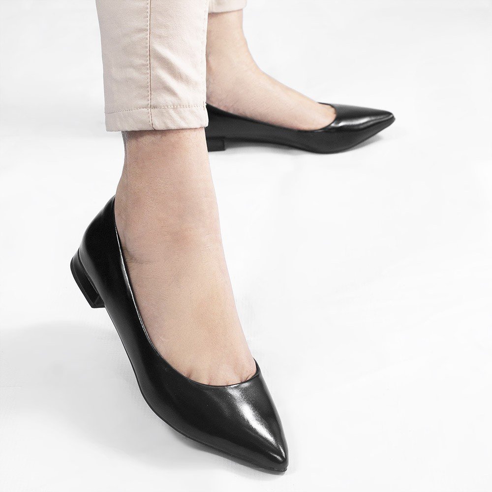 Sapatilha Básica Lisa Núbia  Preto Preto 8