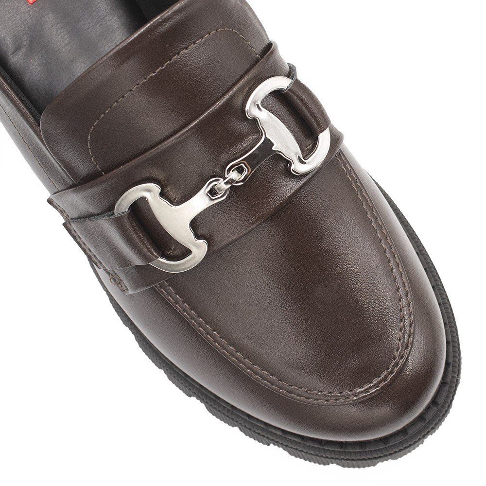 Mocassim Tratorado Sola Alta Amelia Marrom Marrom 4