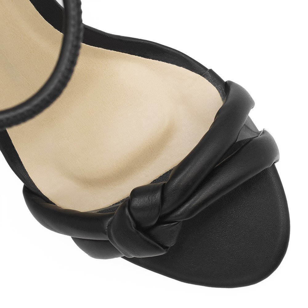 Sandália Salto Bloco Alto Raissa Preto Preto 4