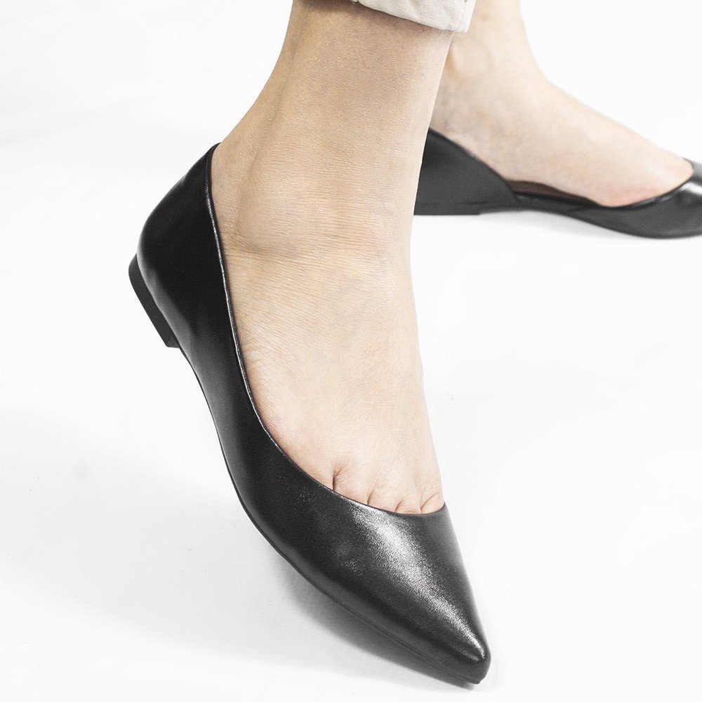 Sapatilha Zatta Aberta na Lateral Mel Preto Preto 3