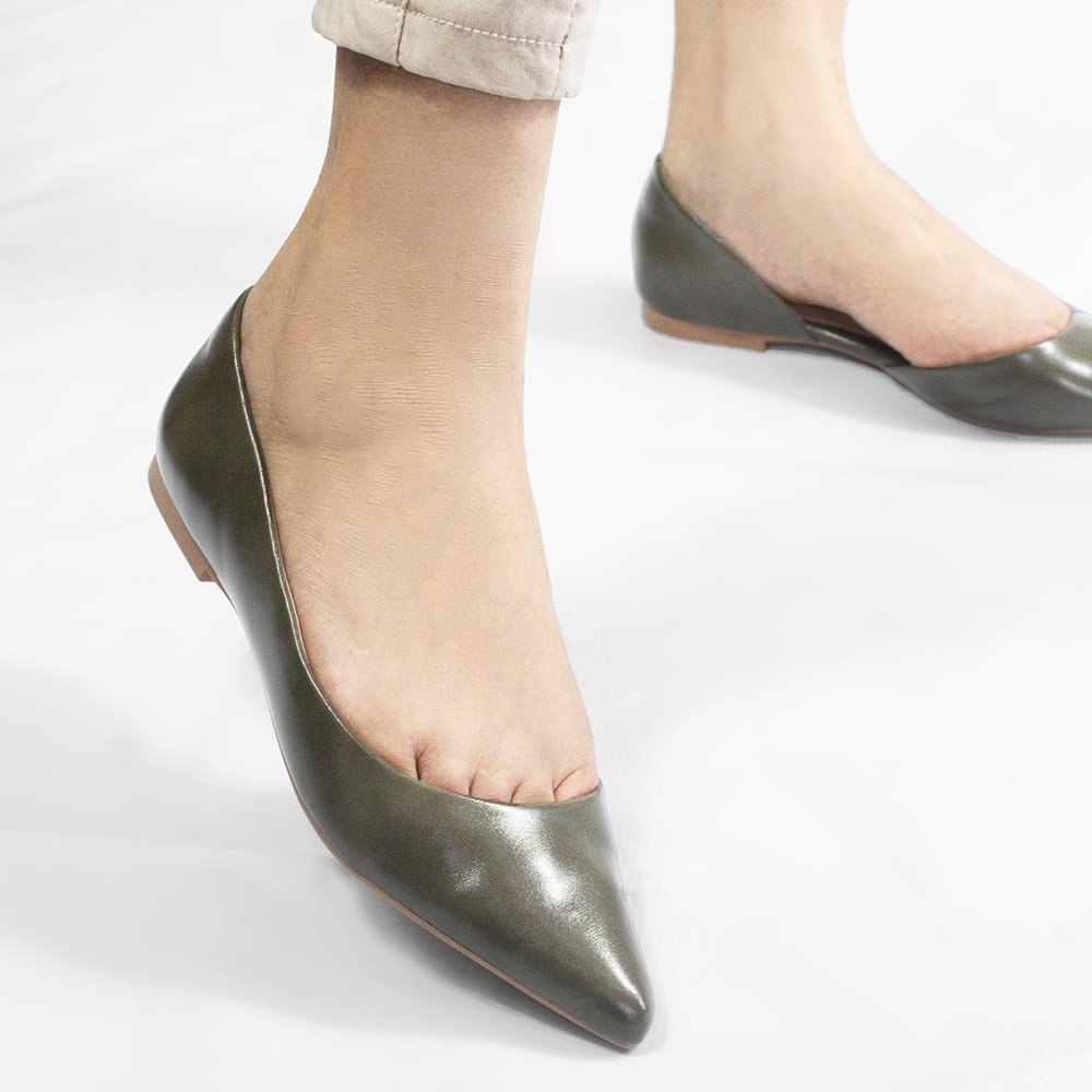 Sapatilha Zatta Aberta na Lateral Mel Verde Verde 3