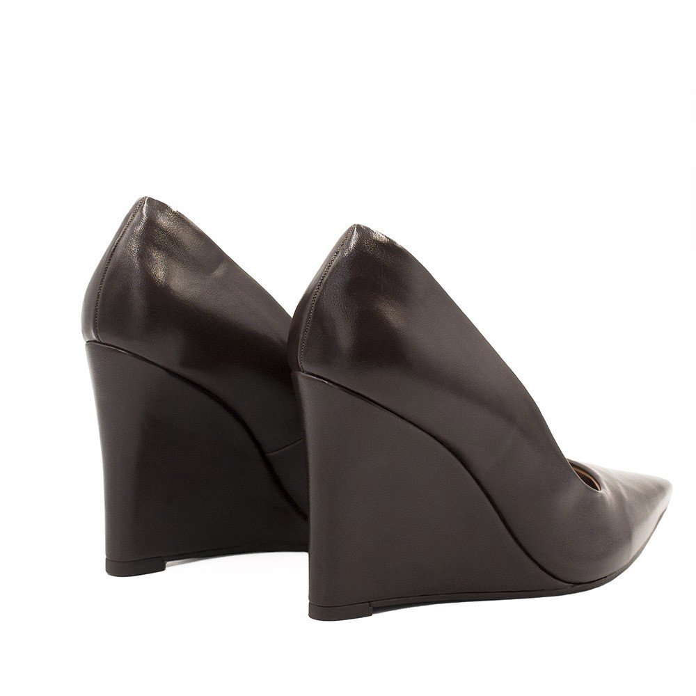 Scarpin Zatta Anabela Bico Fino  Antonia Marrom Marrom 3