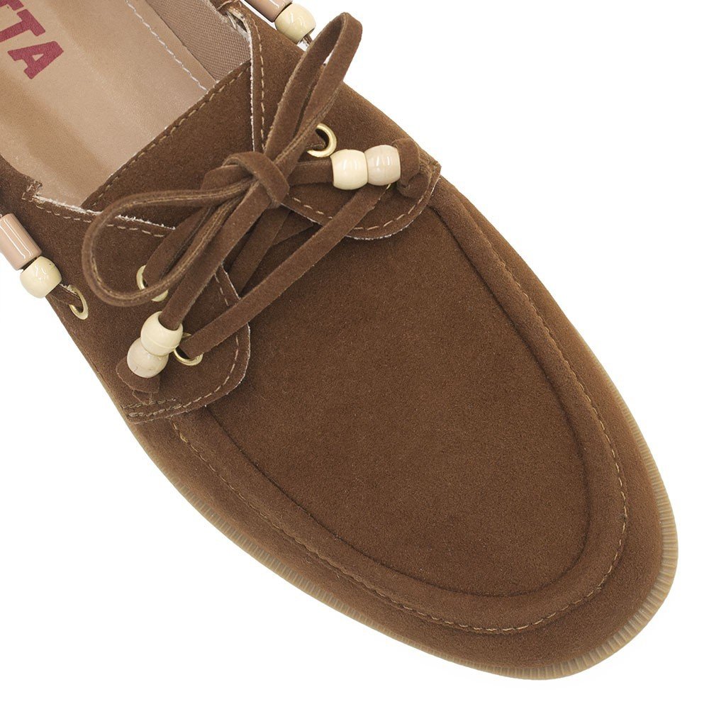 Mocassim Zatta Camurça Amara Caramelo Marrom 9