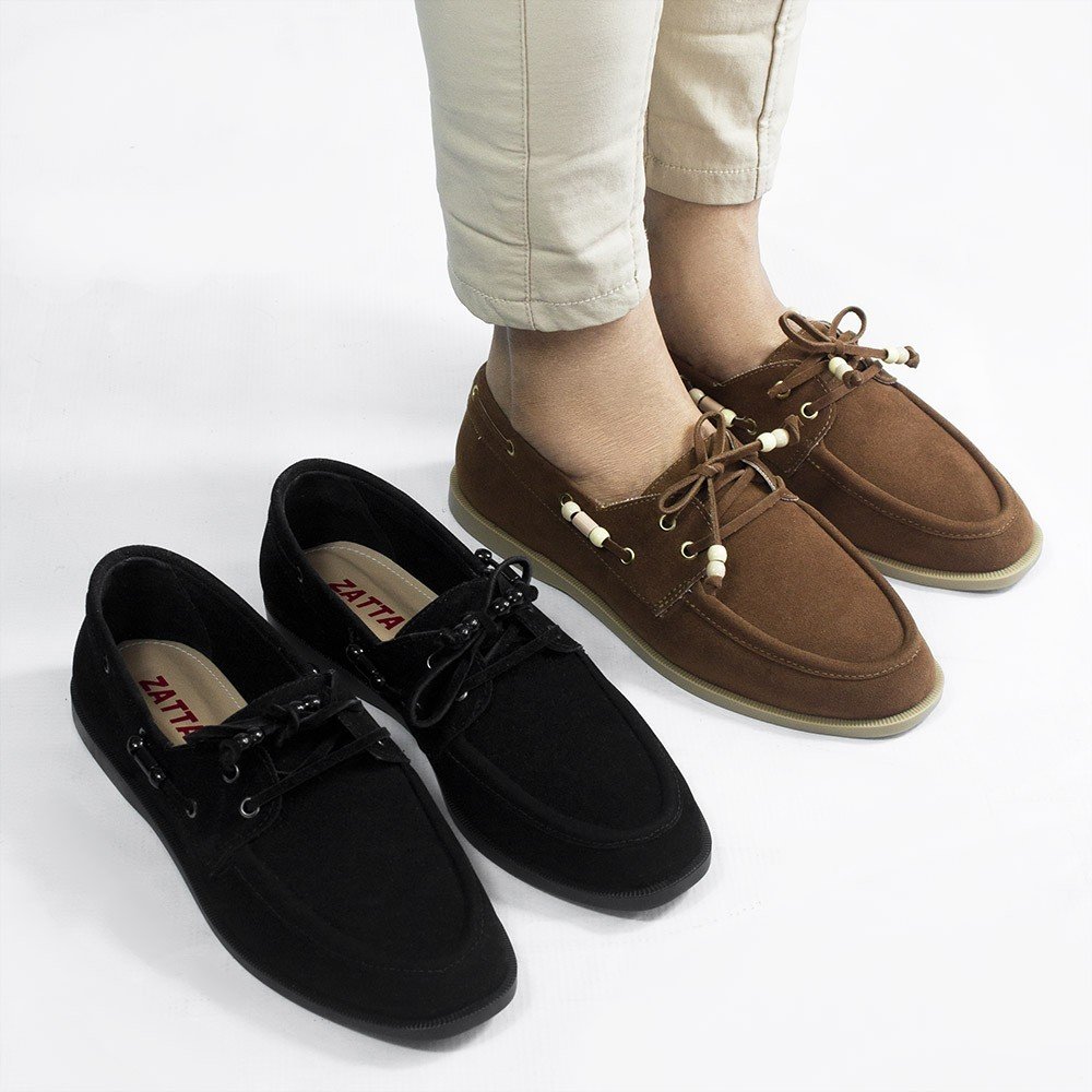 Mocassim Zatta Camurça Amara Preto Preto 6