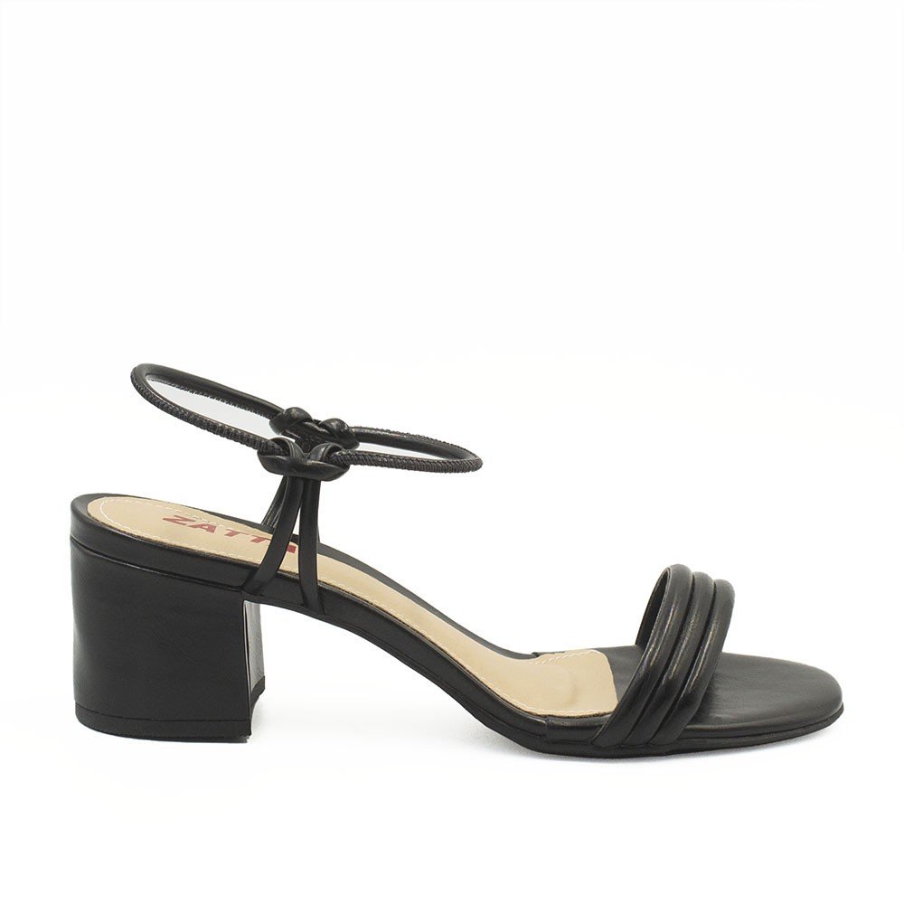 Sandália Salto Bloco Ines Preto Preto 2