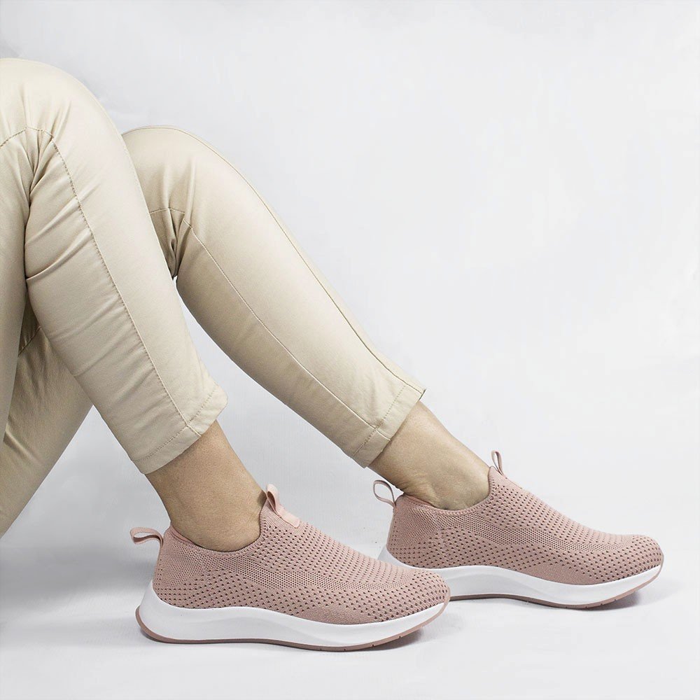 Tênis Zatta Knite Stella Rosa