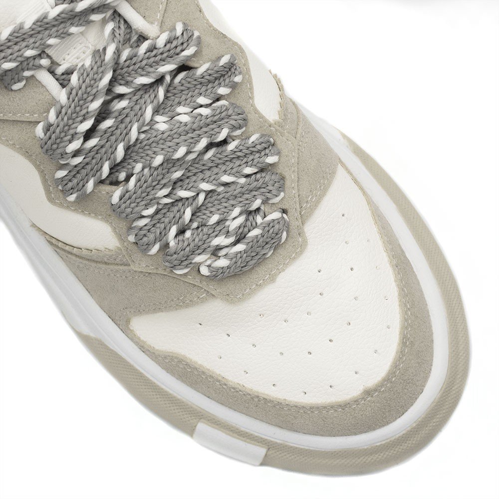 Tênis Zatta Feminino Flatform Mavie Branco Branco/Bege 9