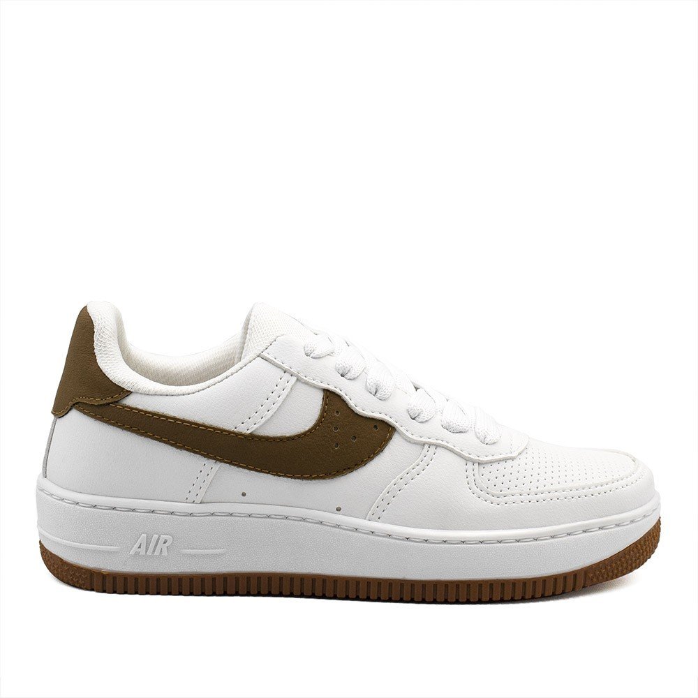 Tênis Zatta Casual Angelina Marrom Branco/Marrom 3