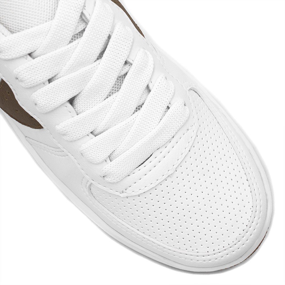 Tênis Zatta Casual Angelina Marrom Branco/Marrom 4