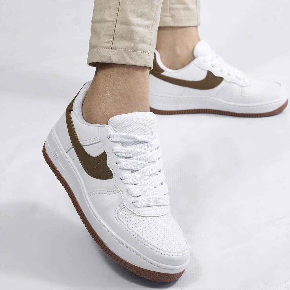 Tênis Zatta Casual Angelina Marrom Branco/Marrom 6