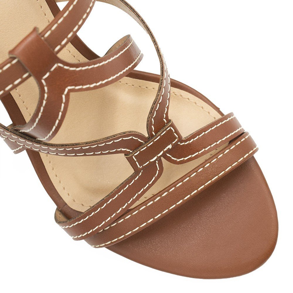 Sandália Zatta Salto Bloco Estela Marrom Marrom 8