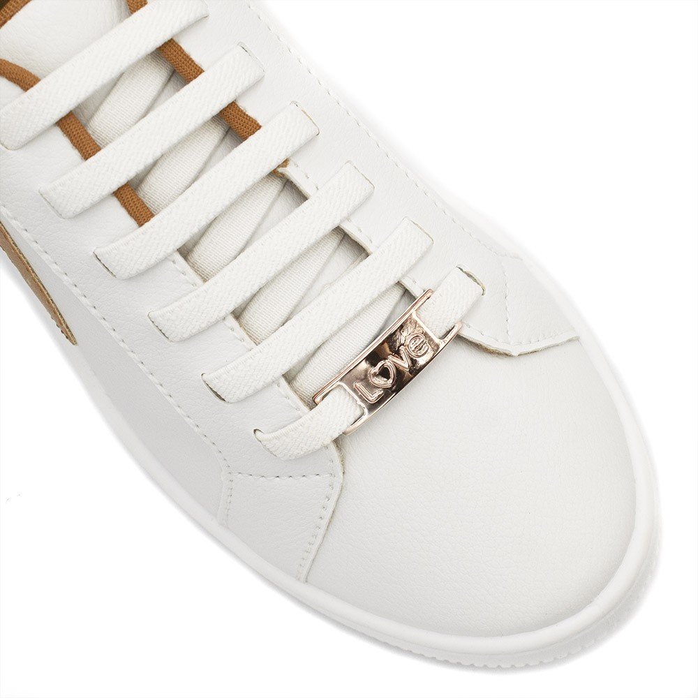 Tênis  Zatta Casual Bicolor July Branco Branco/Marrom 7