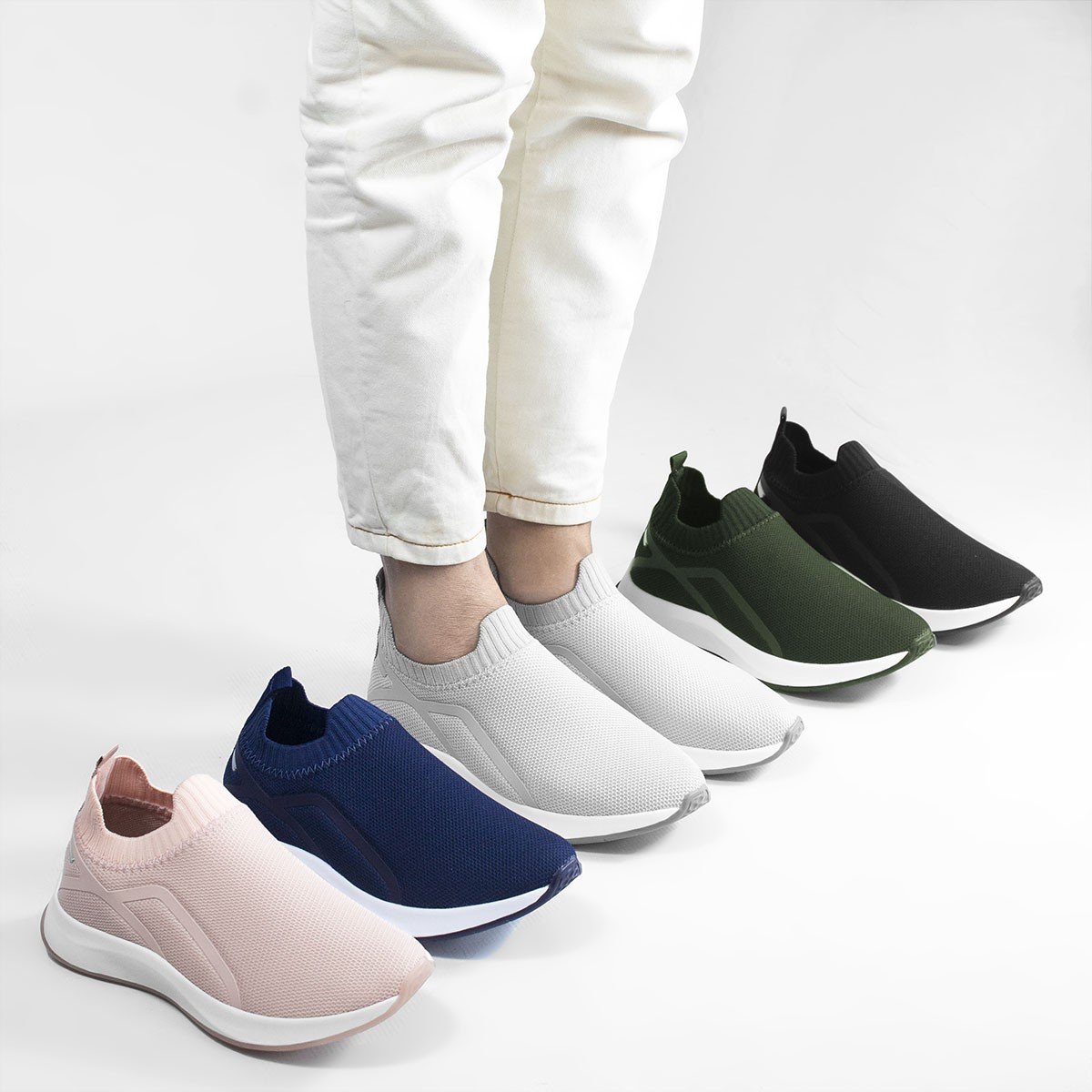 Tênis Zatta Knite Liso Liz  Preto Preto 10