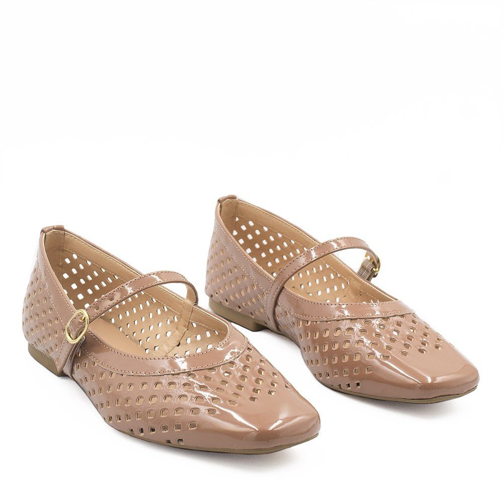 Sapatilha Zatta Boneca Lasercut Beatriz Nude Nude 6