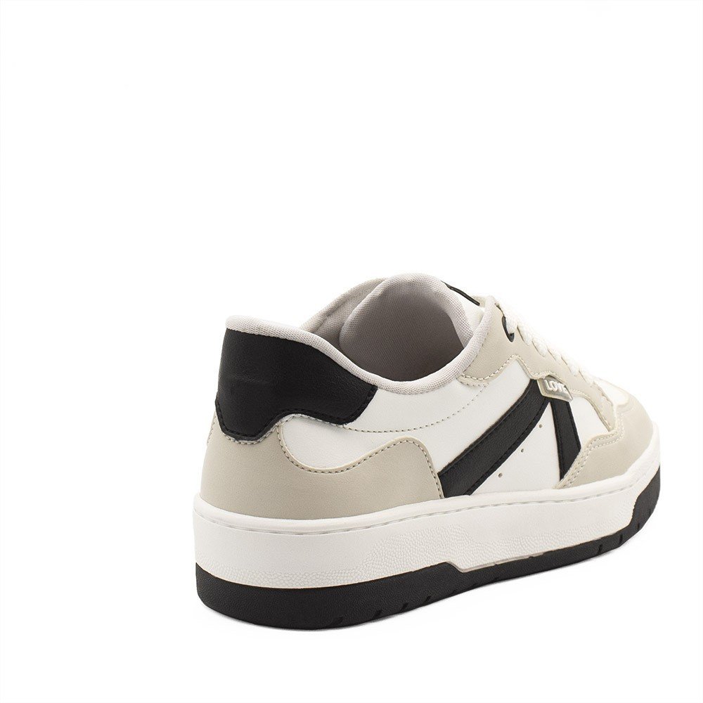 Tênis Zatta Casual Cadarço Lyandra Bicolor Preto e Branco Branco/Cinza/Preto 4