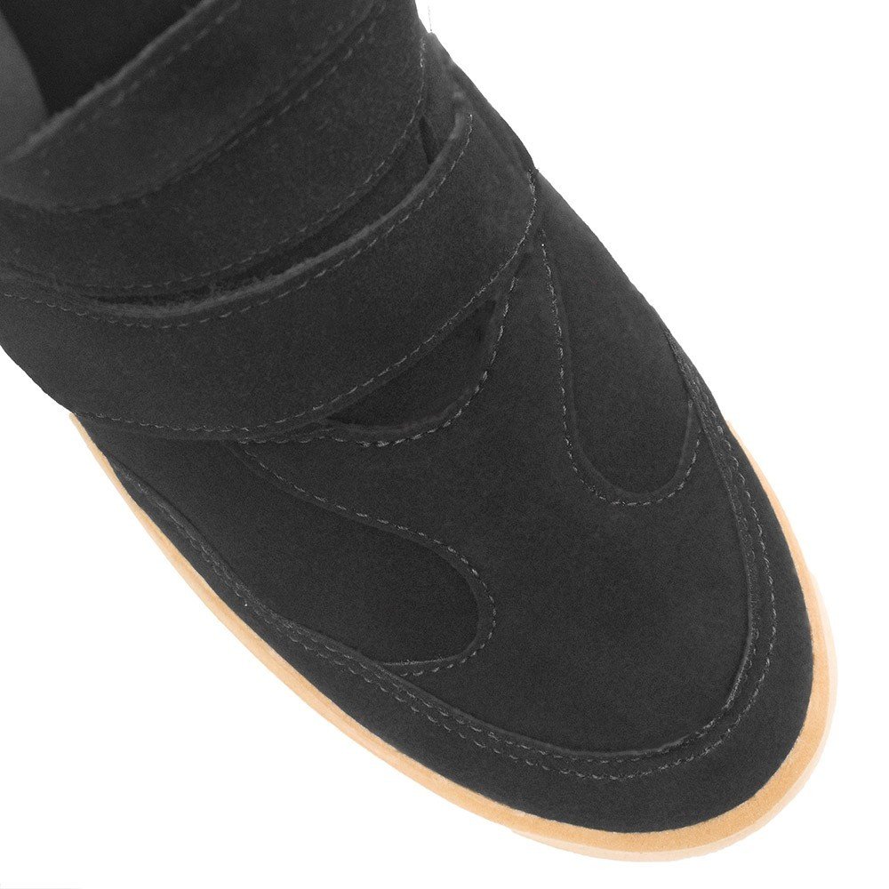 Tênis Zatta Cano Alto Sneaker Karen Preto Preto 5