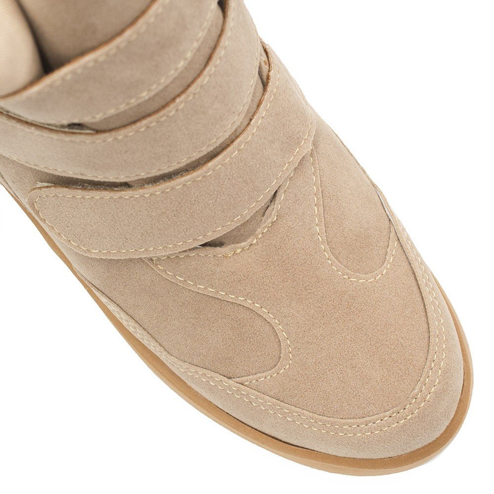 Tênis Zatta  Cano Alto Sneaker Karen Palha Bege 5
