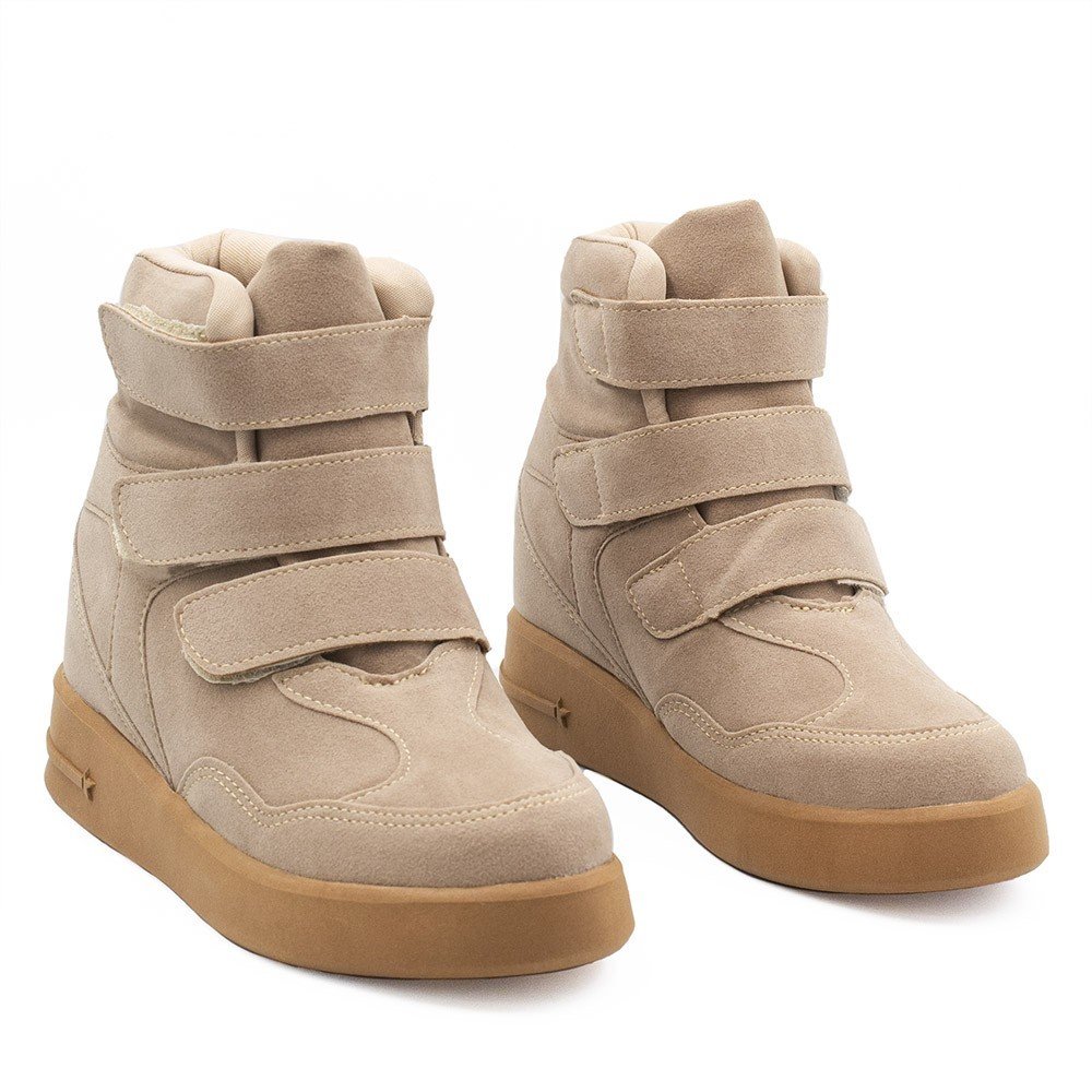 Tênis Zatta Cano Alto Sneaker Karen Palha Bege 9