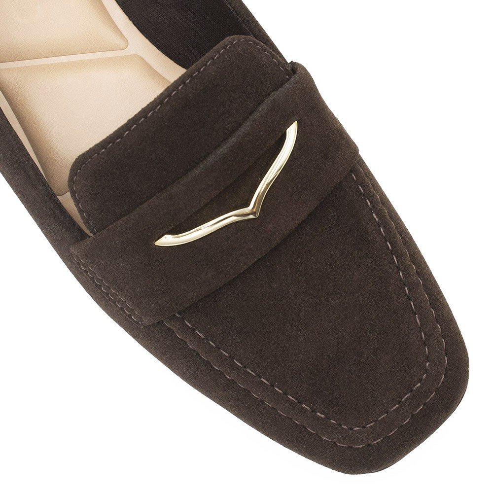 Mocassim Isaura Camurça Marrom Marrom 4