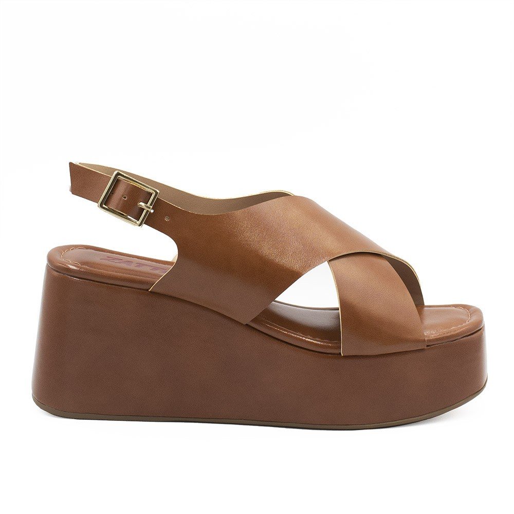 Tamanco De Dedo Zatta Flatform Tamires Off White Branco 6