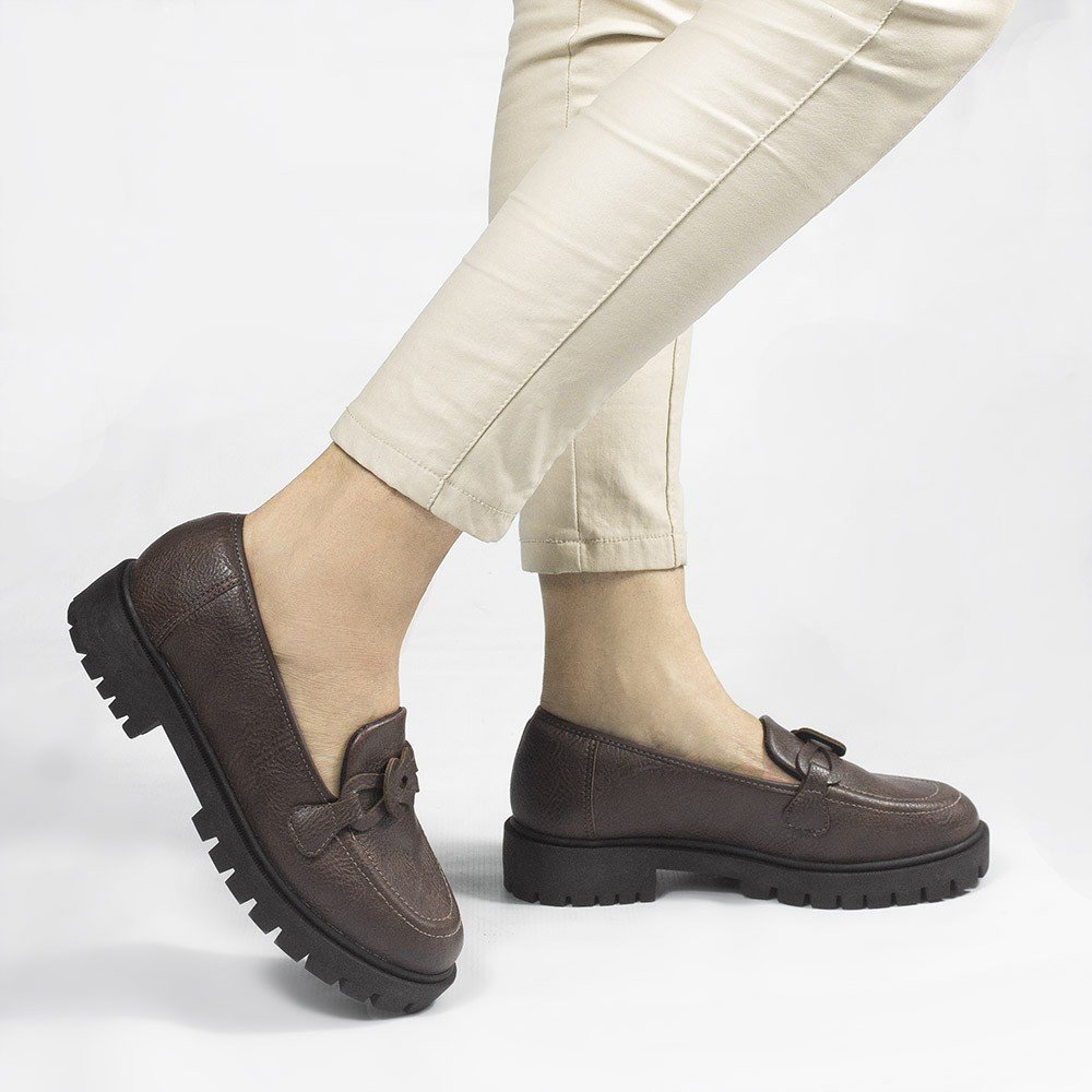 Mocassim Zatta Tratorado Adriana Marrom Marrom 2