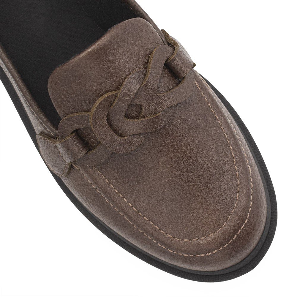 Mocassim Zatta Tratorado Adriana Marrom Marrom 4