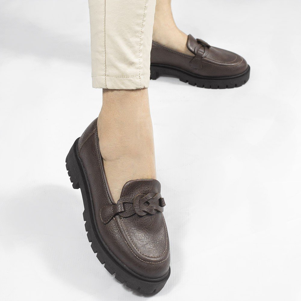 Mocassim Zatta Tratorado Adriana Marrom Marrom 5