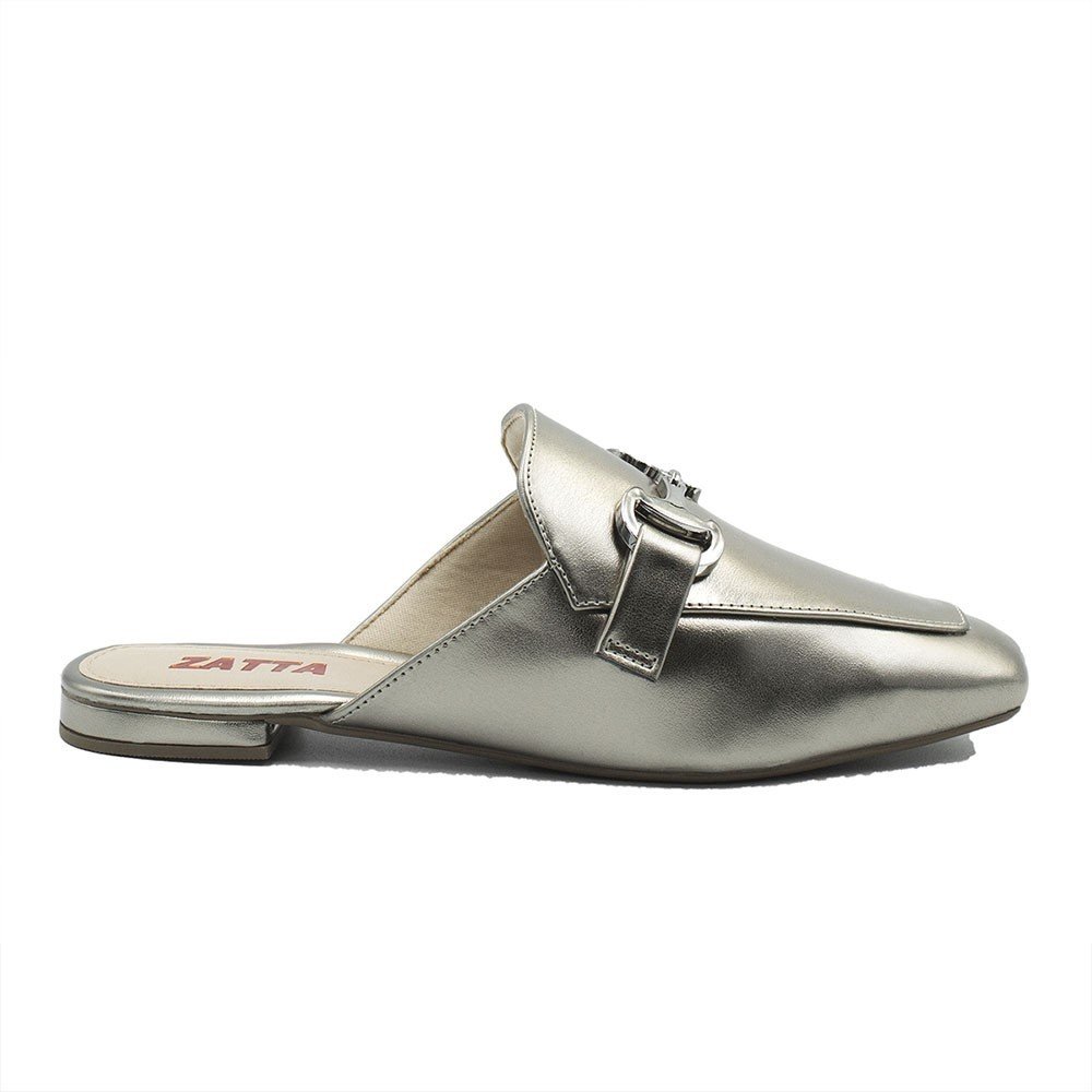 Mule Zatta Fivela Lourença  Prata Velho Prata 2