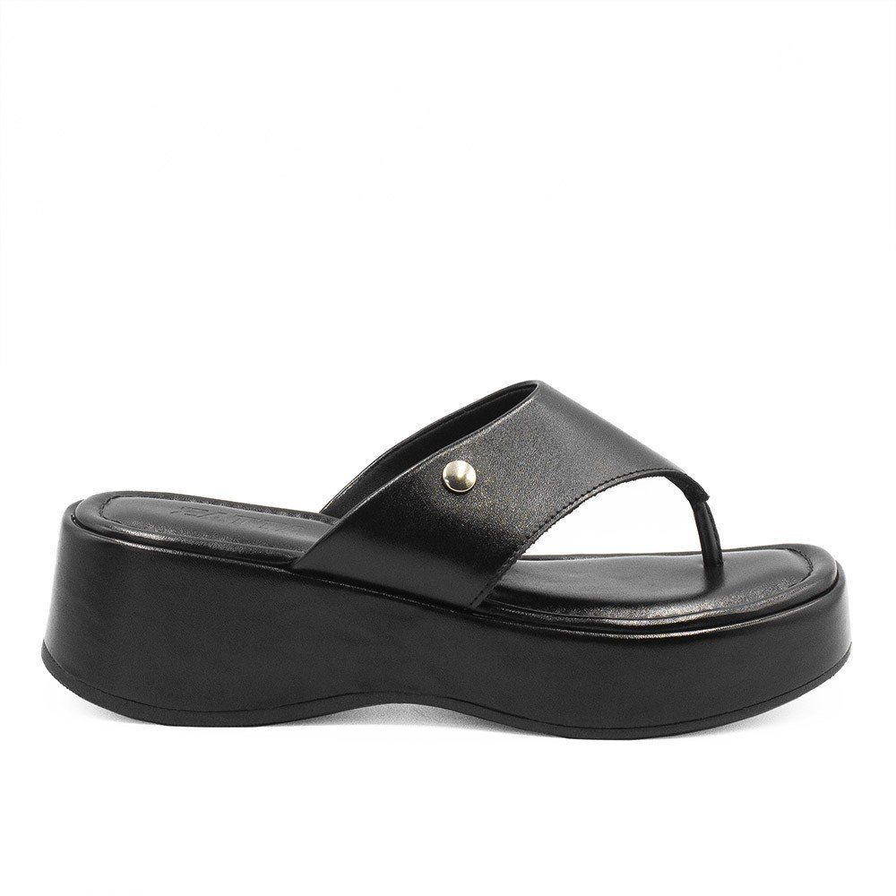 Tamanco  De Dedo Zatta Flatform Tamires Preto Preto 3
