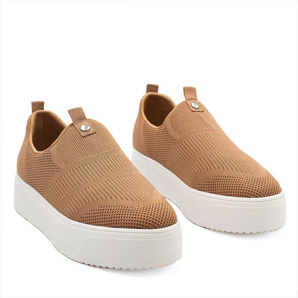 Tênis Knite Zatta Flatform Ivete Nude Nude 5
